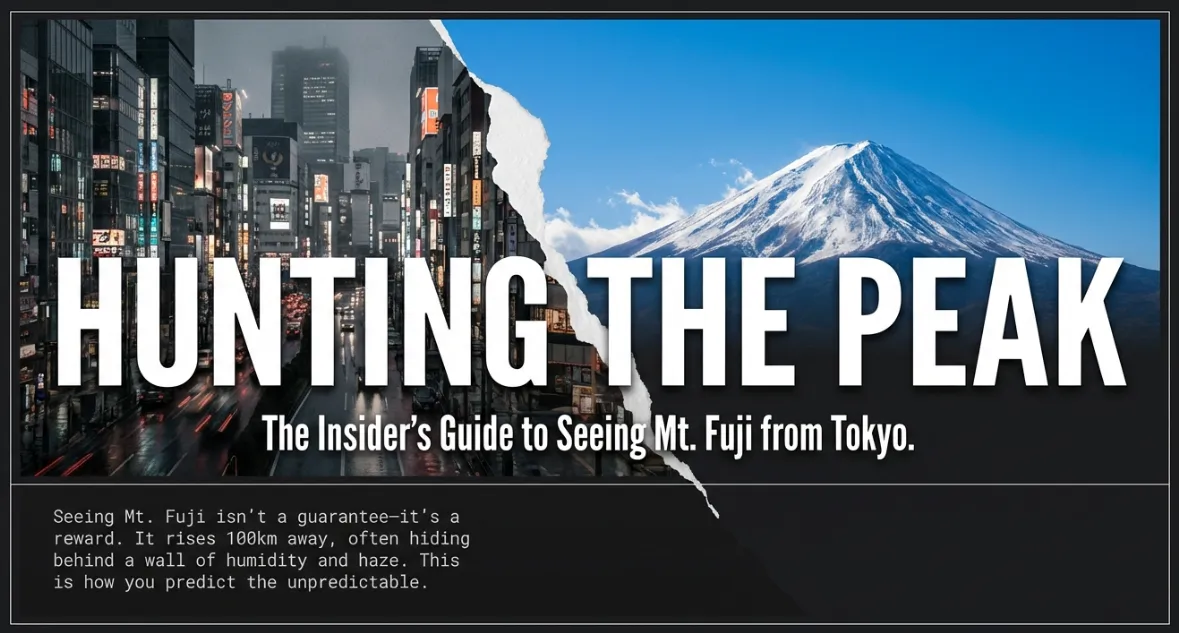 Hunting the peak see mt fuji from tokyo skyline infographic guide