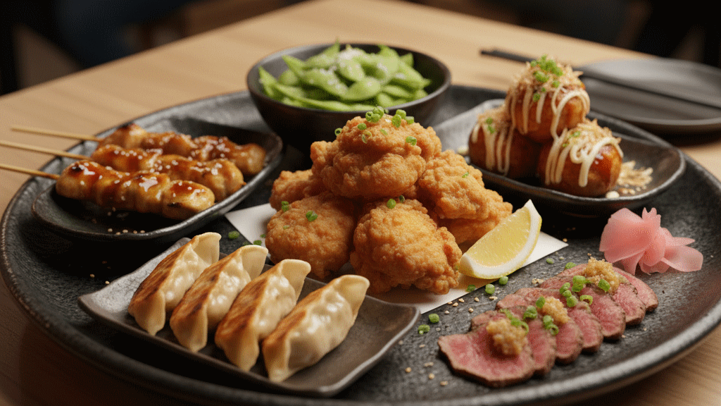 Shimbashi izakaya alleyways with narrow bars and nostalgic yokocho atmosphere