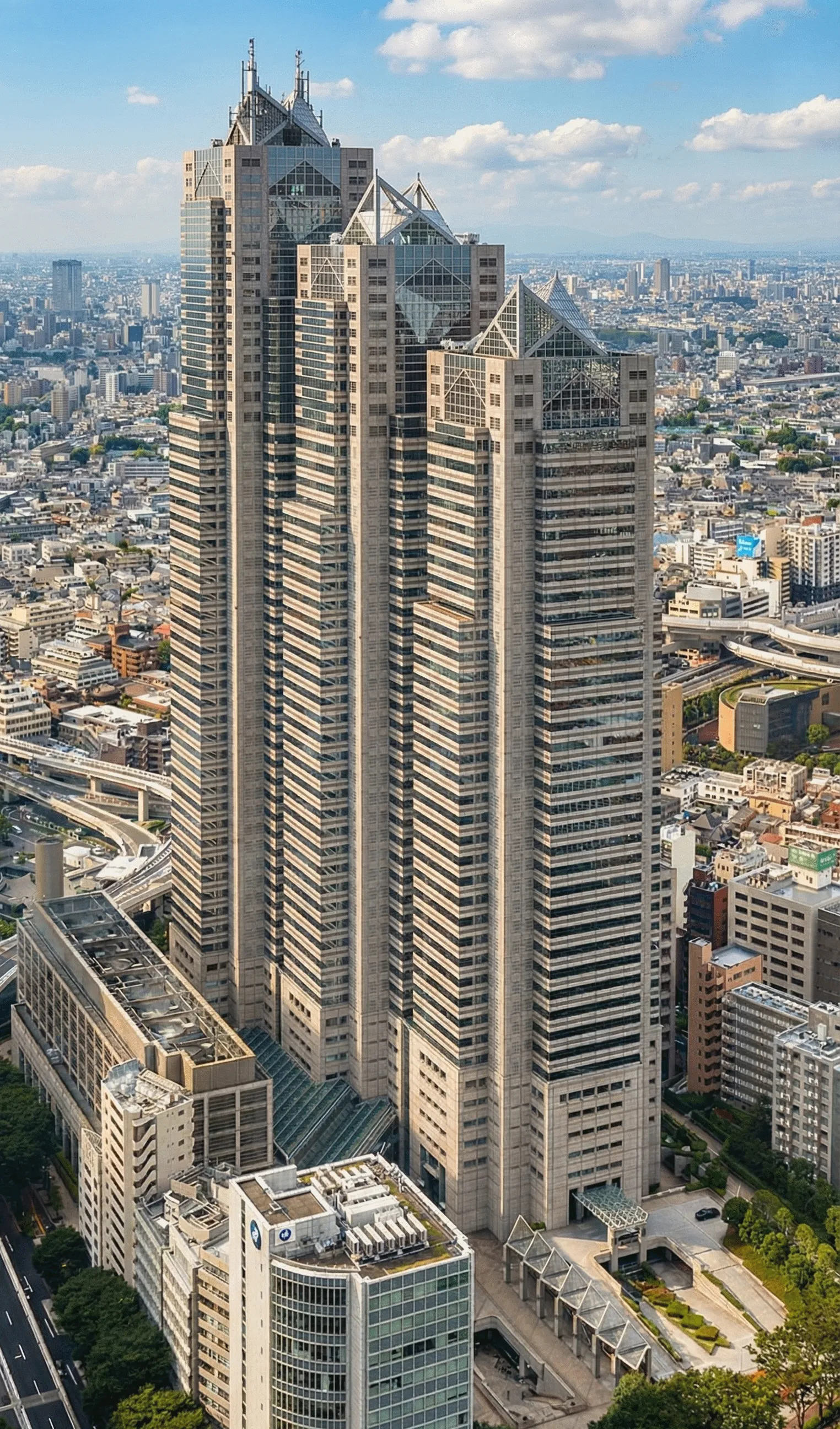 Tokyo skyline showing Park Hyatt Tokyo in Shinjuku Park Tower