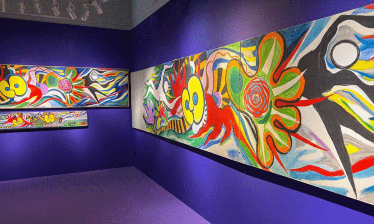 Taro Okamoto Memorial Museum surrealist sculptures among tropical plants