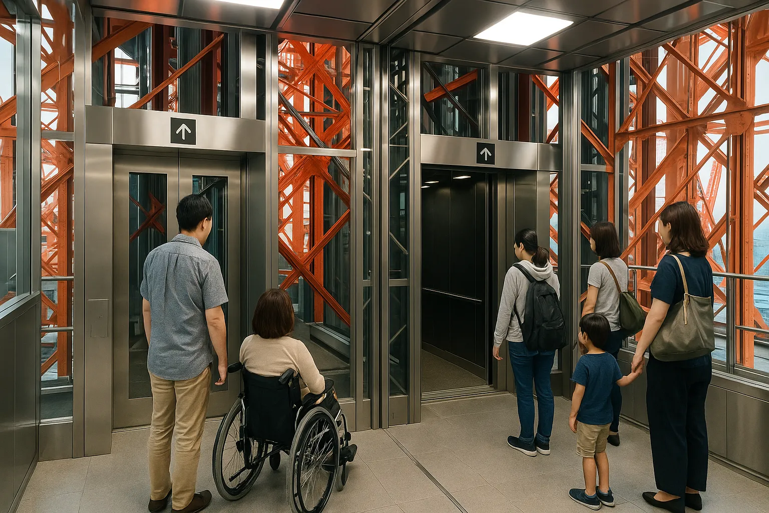 Modern elevator system with accessibility features