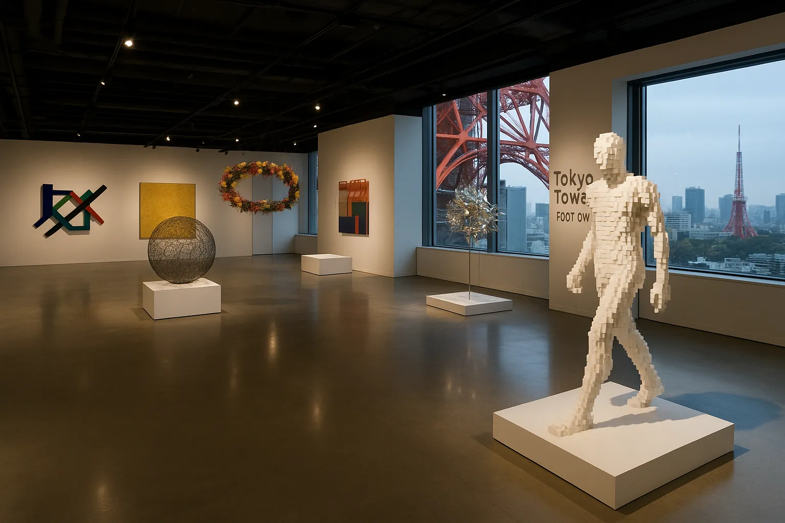 Art exhibition at Tokyo Tower