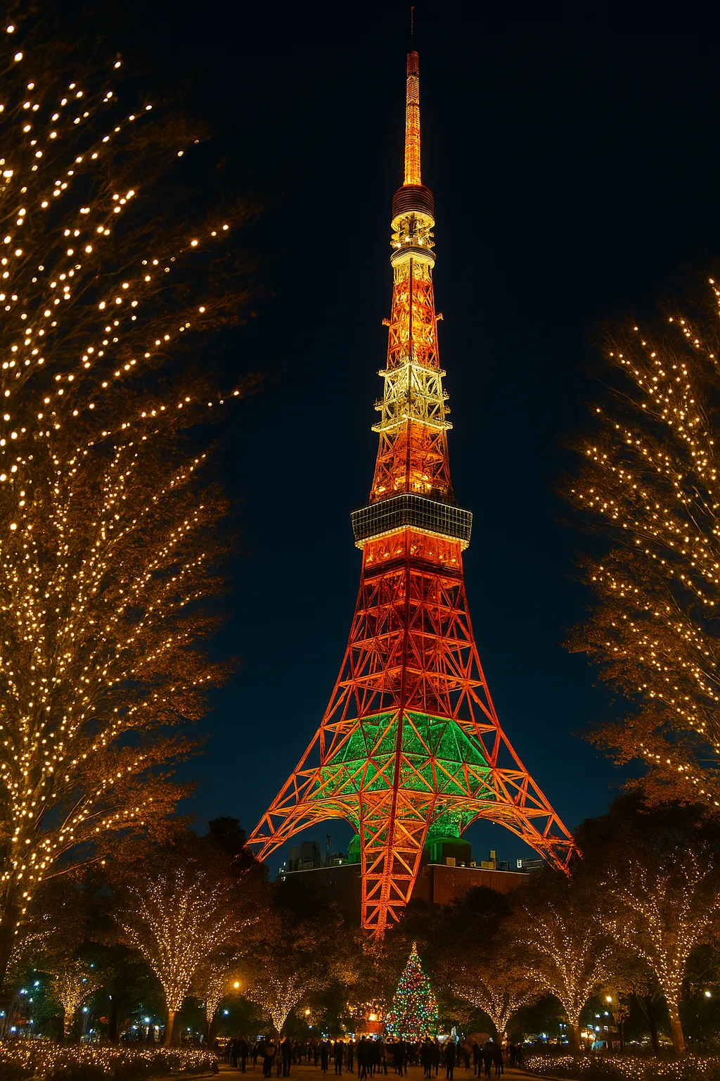 Winter illumination at Tokyo Tower